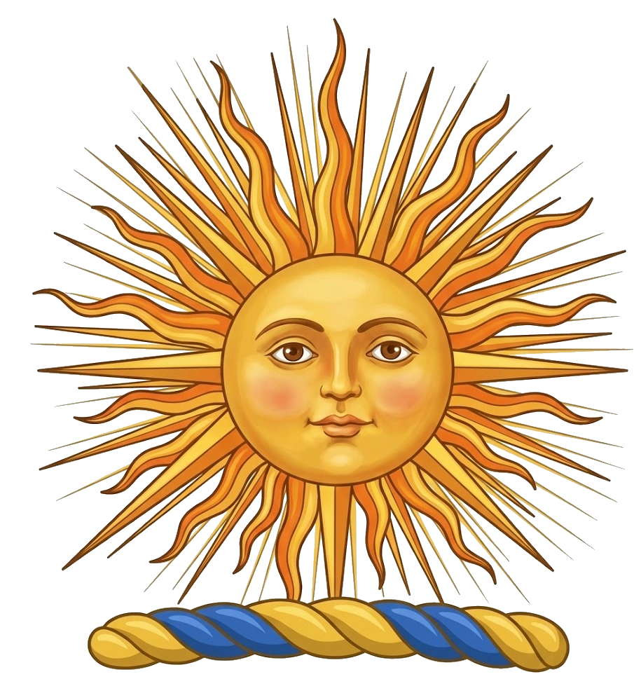 the sun in his splendour (or glory)