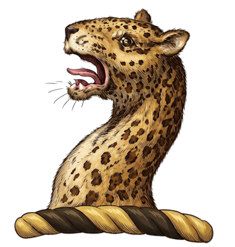 a leopard's head and neck