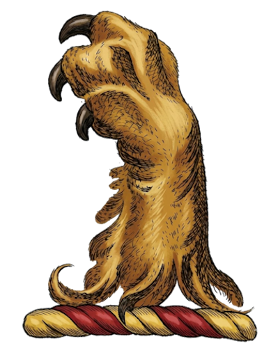 a lion’s gamb (paw) erased and erect