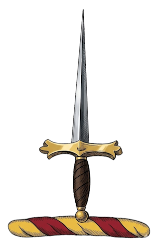A sword in pale