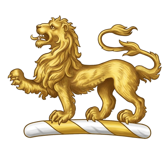  A lion passant, or