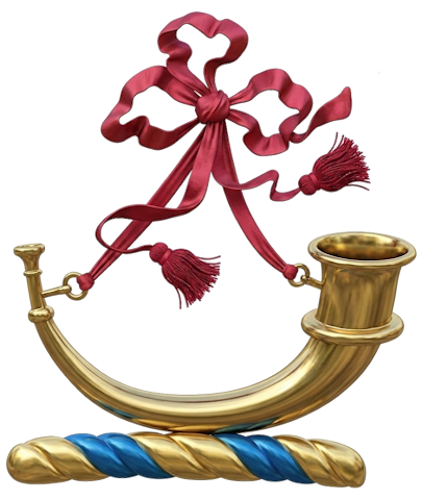 a bugle-horn (or hunting horn)